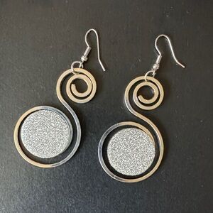 Silver Swirl Earrings